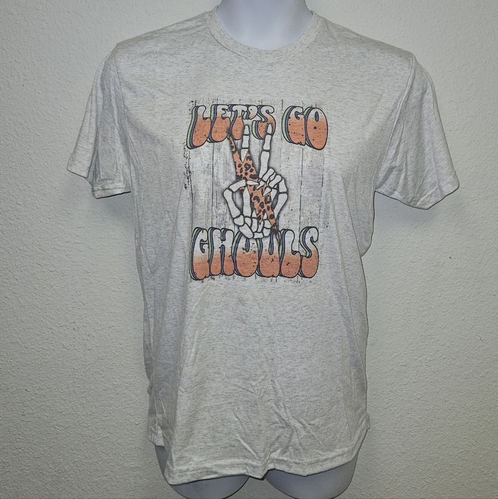 Halloween Graphic Tee - Let's Go Ghouls - Medium